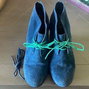 Navy Cole Haan Britt Chukka Booties